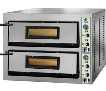 FMLM/6+6 Electric Twin Deck Pizza Oven - 2 x 6 Pizzas @ 350mm  - Wide Model